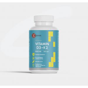 Витамин Д3 5000 + К2 (90 кап)